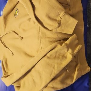 Sz L Mens Neon Riot Flower Hoodie Sweatshirt Daisy Pink Tan Brown Hood Pullover